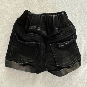 Little Bipsy Black Distressed Denim Shorts